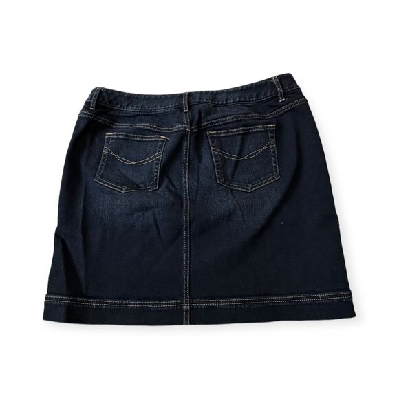 J. Jill Denim Mini skirt, Size 14P, Blue - Picture 2 of 8